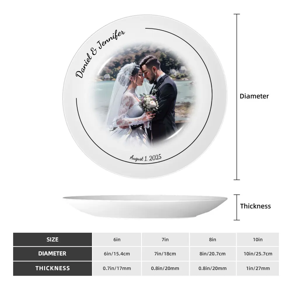 Personalized Wedding Decorative Plate
