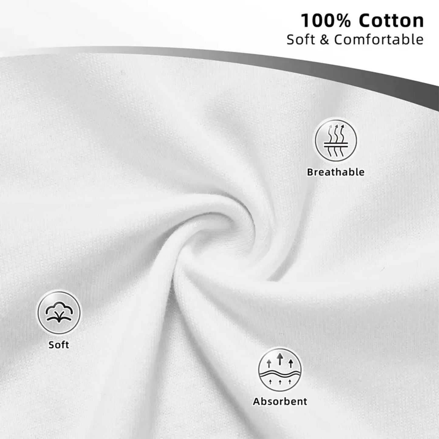 Soft and breathable 100% cotton material featured on custom wedding-themed T-shirt for couples
