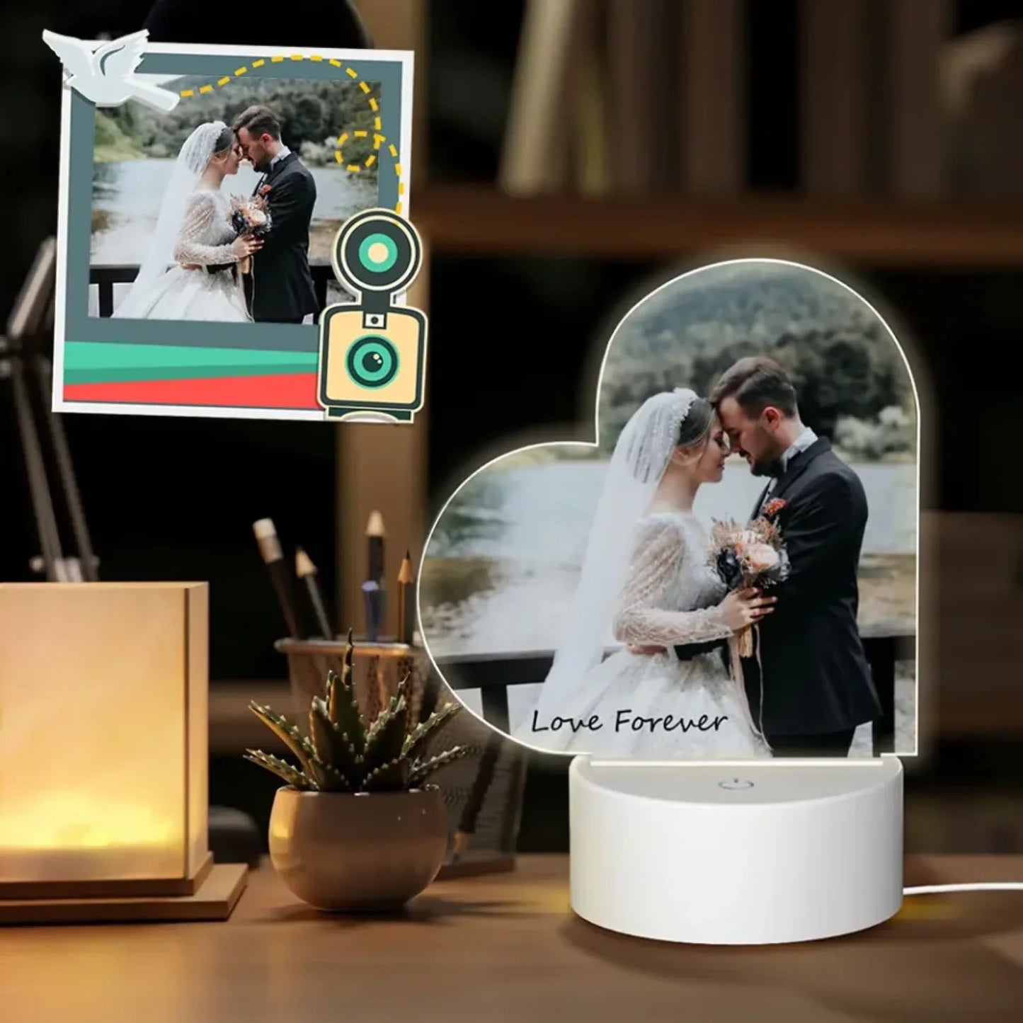 custom night light for wedding