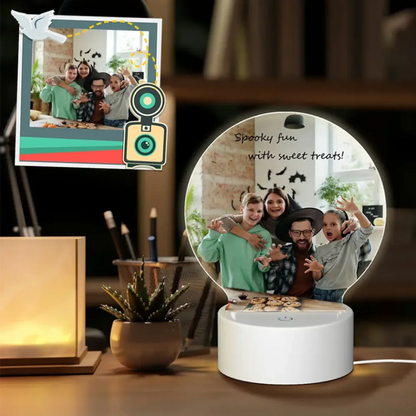 personalized night lamp for family