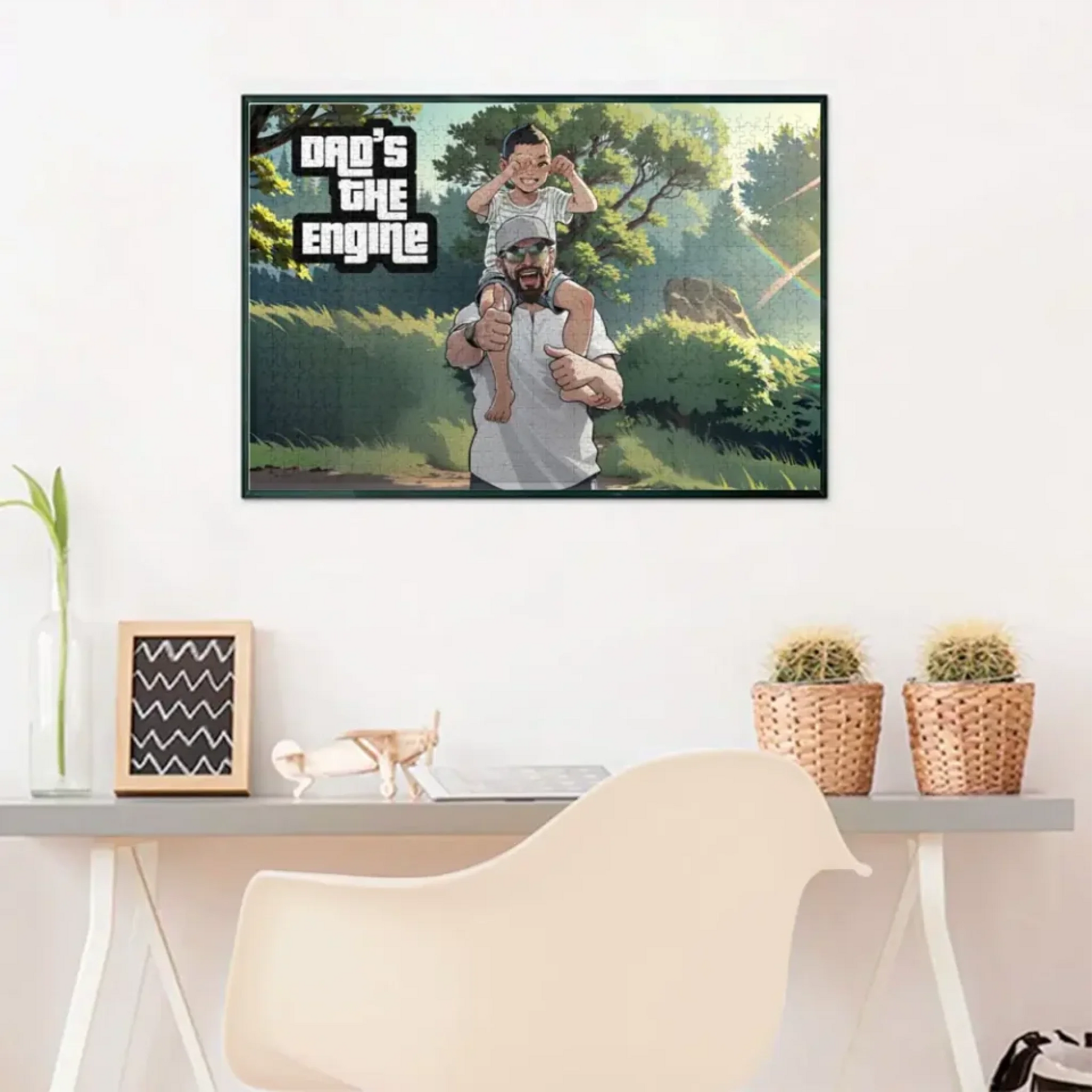 personalized cartoon style jigsaw puzzle