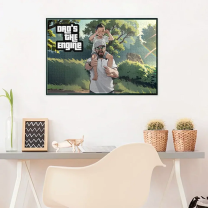 personalized cartoon style jigsaw puzzle