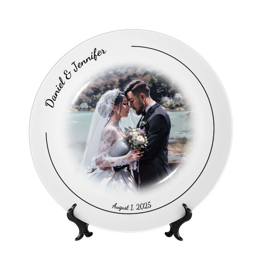 Personalized Wedding Bone China Decorative Plate