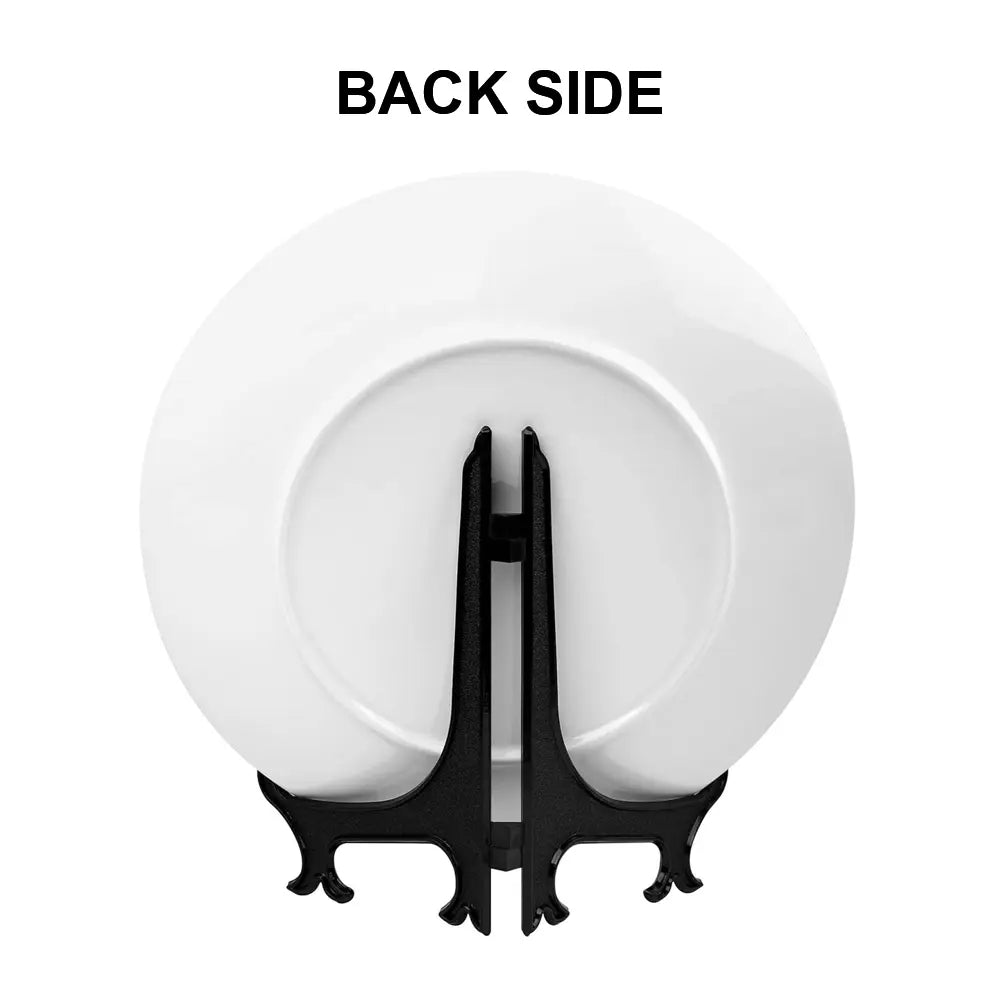 Back view of personalized bone china decorative plate, showing smooth finish and safe design for home use or gifting.