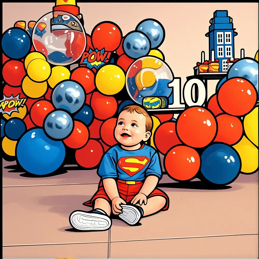 Comic-style rectangular night light with your photo and short text, creating a warm, personalized bedtime glow